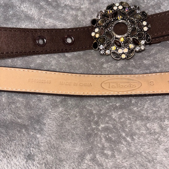 Talbots Brown Belt with Ornate Buckle - Picture 6 of 7